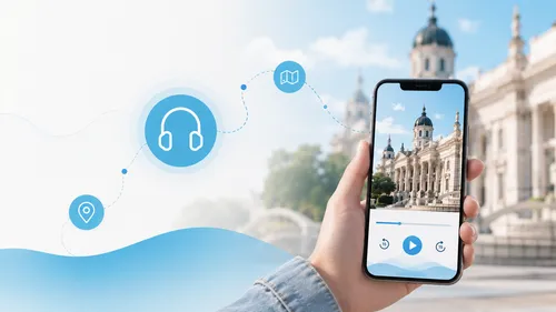 Kostenloser Open-Source-Audioguide auf einem Smartphone